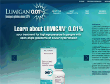 Tablet Screenshot of lumigan.com